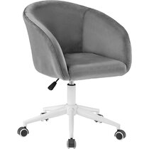 Velvet office chair store no wheels